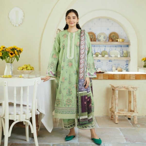 💚 *COCO BY ZARA SHAHJAHAN – Summer Lawn Collection 2025 (Green)* 💚