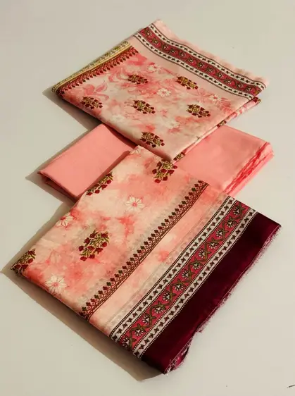Bin Saeed original 3PC printed lawn suit with shirt, dupatta, and trouser – Summer 2025 collection