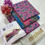 Nishat Linen Summer 2025 printed lawn 3PC suit with fancy dupatta