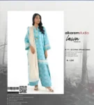 Alkaram Studio 3PC printed lawn suit with fancy voil dupatta – Summer 2025 Vol-12