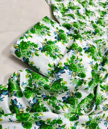 2-piece printed Micro Polo Cotton suit in Azaadi theme – shirt and trouser combo