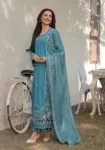 Coco 1108 Embroidered Airjet Lawn 3PC with Chiffon Dupatta and Designer Finish