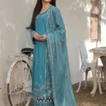 Coco 1108 Embroidered Airjet Lawn 3PC with Chiffon Dupatta and Designer Finish