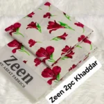 ZEEN winter khaddar 2pc suit – Allover printed shirt with matching trouser