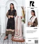 Ripple Khaddar Collection Winter 2025 – Printed embroidered khaddar shirt, fancy printed dupatta, dyed trouser – Pakistani unstitched winter suits