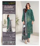 Limelight Linen Winter Unstitched Suit 2025 – Fancy viscose jacquard shirt, printed dupatta, dyed trouser – Pakistani winter dresses for women