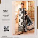 Nishat Winter Collection 2025 – Printed karandi shirt, printed dupatta, dyed trouser – 11 designs – Pakistani winter unstitched suits for women