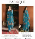 BAROQUE Winter Collection 2025 – printed fancy linen shirt, trouser, and chiffon dupatta – 8 designs – Pakistani unstitched winter suits for women