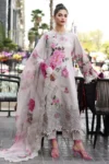 Asim Jofa silk unstitched premium suit with digital silk shirt, embroidered daman, embroidered sleeves, trouser, and dupatta – Pakistani designer wear 2025