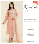 Kayseria Winter Collection 2025 – Digital printed fancy linen shirt, digital printed trouser, chiffon dupatta – 8 designs – Pakistani unstitched suits for women