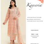 Kayseria Winter Collection 2025 – Digital printed fancy linen shirt, digital printed trouser, chiffon dupatta – 8 designs – Pakistani unstitched suits for women