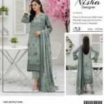 NISHA Designer Karandi Collection 2025 – printed Karandi shirt, dupatta, and trouser – 8 designs – Pakistani unstitched winter suits for women