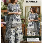 Maria.B Khaddar unstitched winter collection – embroidered patches with printed shirt, trouser, and shawl – premium Pakistani women’s winter wear 2025