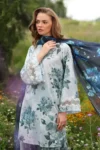 Baroque Most Demanding Edition – digital printed khaddar unstitched 3-piece suit with embroidered patches and shawl – Pakistani women’s luxury winter wear 2025