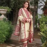 Aneela Dhank Most Demanding Edition 3Pc Unstitched Suit with heavy embroidery and embroidered shawl – Pakistani luxury wedding wear 2025