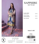 Sapphire 3Pc Winter Collection unstitched viscose suit with digital printed shirt, digital printed dupatta, and dyed trouser – Pakistani designer wear 2025