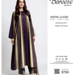 Bareeze Winter Collection Linen 3Pc unstitched suit with printed shirt and trouser – 09 designs, Pakistani women’s winter wear 2025.