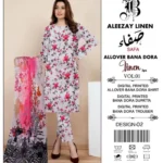 BONANZA Bana Dora 3-piece unstitched suit with digital printed shirt, printed trouser, linen dupatta – premium mid summer collection 2025 Pakistani designer wear
