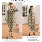 Broque Khaddar 2PC Unstitched Fancy Winter Suit