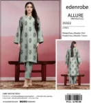 Edenrobe Allure Khaddar 2-piece unstitched shirt and trouser in printed fancy fabric – winter wear 2025.