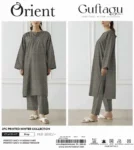 Orient Khaddar 2-piece unstitched printed shirt and trouser, premium winter collection 2025.