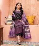 Adanas Libas Dhanak embroidered unstitched 3-piece suit with wool digital print shawl, perfect for winter fashion 2025.