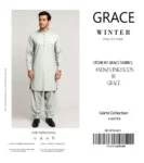 Grace Mens Andaz-e-Pakhtoon unstitched 4-meter premium fabric in 13 colors, traditional men’s winter wear 2025.