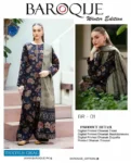 Baroque Khaddar - Dhanak Embroidered Winter Collection