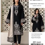 Jazmin 2685 Airjet Lawn 3 Piece Embroidered Suit | SheraziShoppingCenter