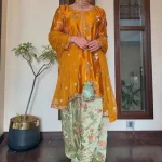 Zainab Chottani Silk 3 Piece Embroidered Suit with Chiffon Dupatta | SheraziShoppingCenter