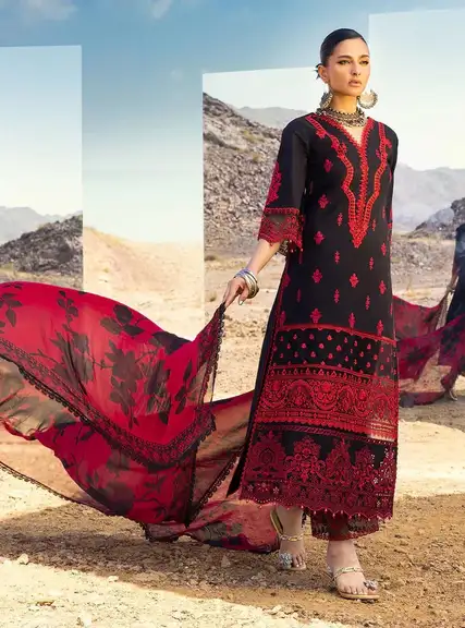 Zainab Chottani Chicken Kari Lawn Collection 2026 Zainab Chottani Chicken Kari Embroidered Lawn 3 Piece Suit 90/70