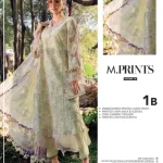 Maria B Butterfly Embroidered Lawn 3 Piece Suit with Chiffon Dupatta